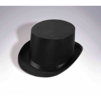 Black Satin Top Hat (Bin:156) | Theatre Garage