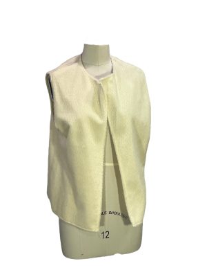 White Fur Hippie Vest -Rental