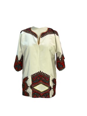 Paisley Print Hippie Shirt -Rental