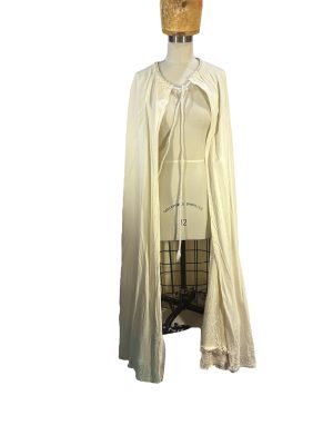 White Hoodless Cape -Rental