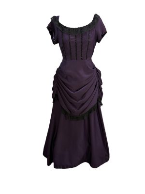 Purple Bustle Dress -Rental