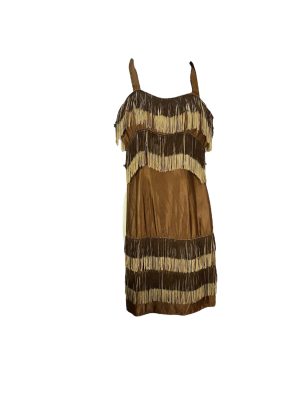 Fringed Brown Flapper -Rental