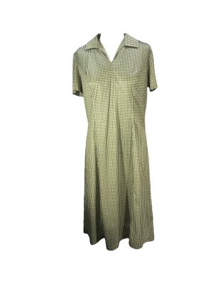 Simple Collared Green Dress -Rental