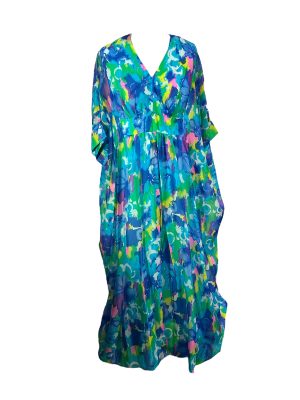 Blue & Green Muumuu -Rental