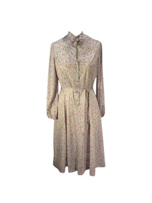 Grey Dress with Pink Floral -Rental