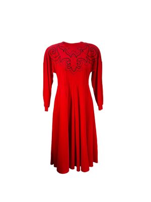 Red Knit Dress -Rental
