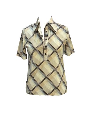 White Plaid Shirt -Rental