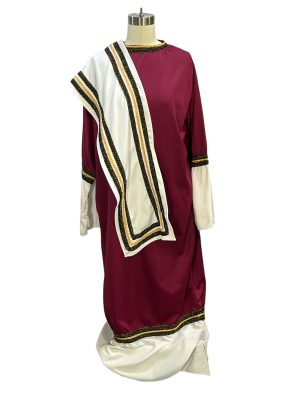Maroon Tunic with Drape -Rental