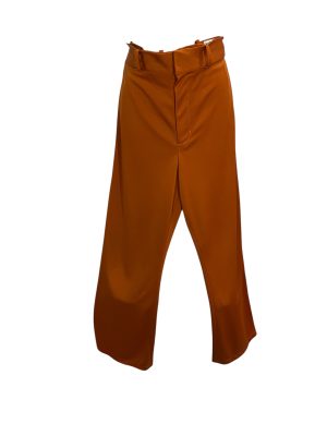 Orange Wide Leg 70's Pants -Rental