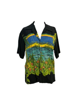 Black Hawaiian Shirt -Rental