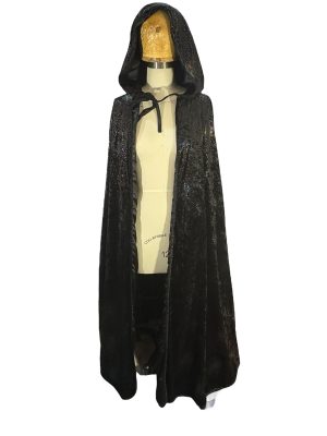 Black Glitter Cape -Rental