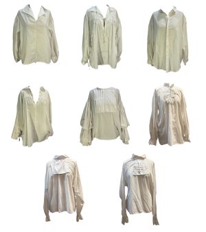 White Pirate Shirts -Rental