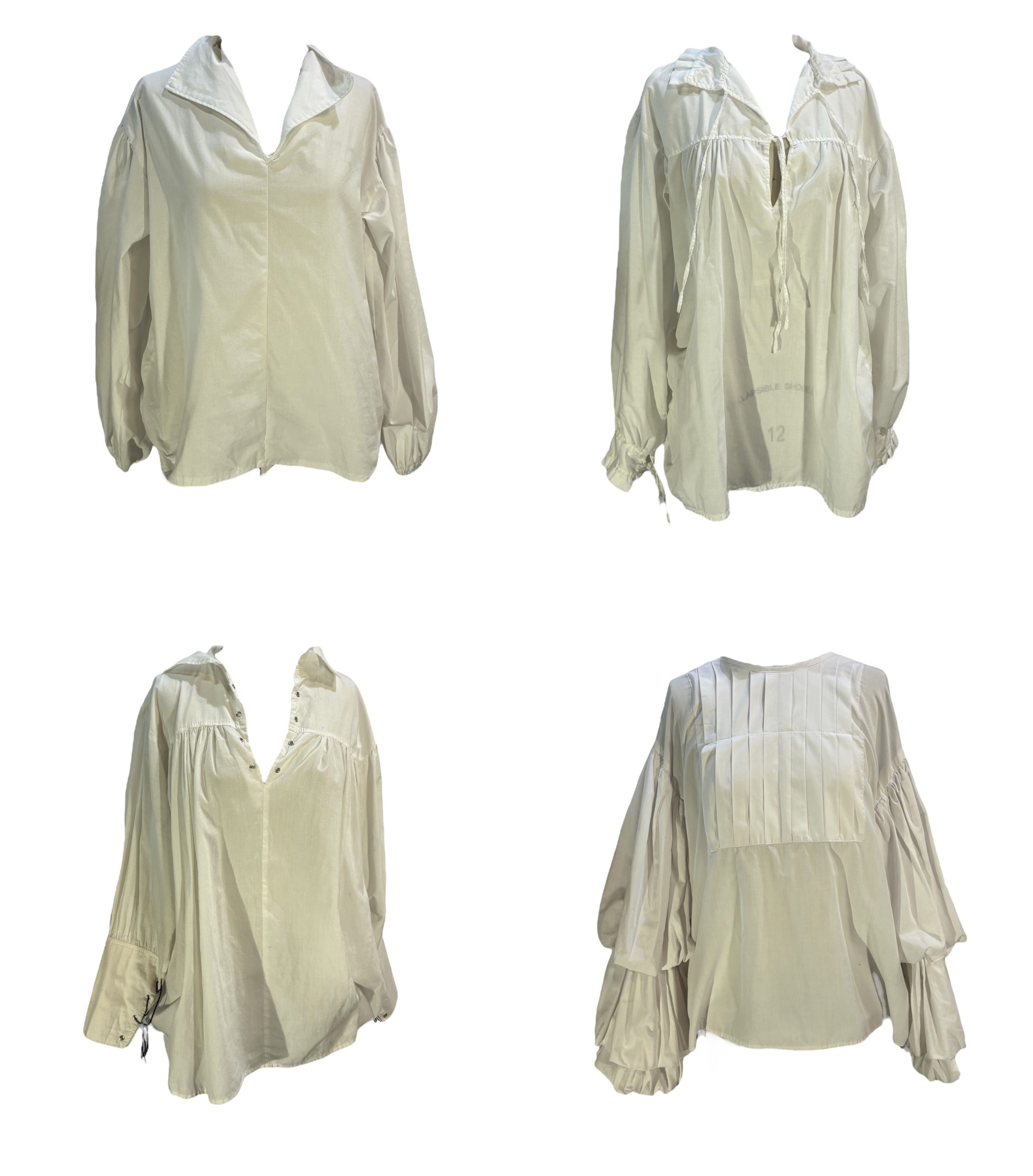 White Pirate Shirts -Rental