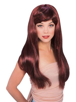 Glamour Wig - Red/Black (Bin:97)