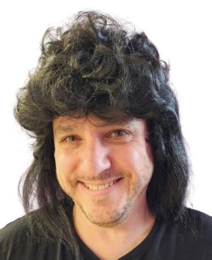 Mullet Wig - Black (Bin:43)