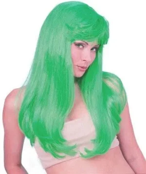 Glamour Wig - Green (Bin:52)