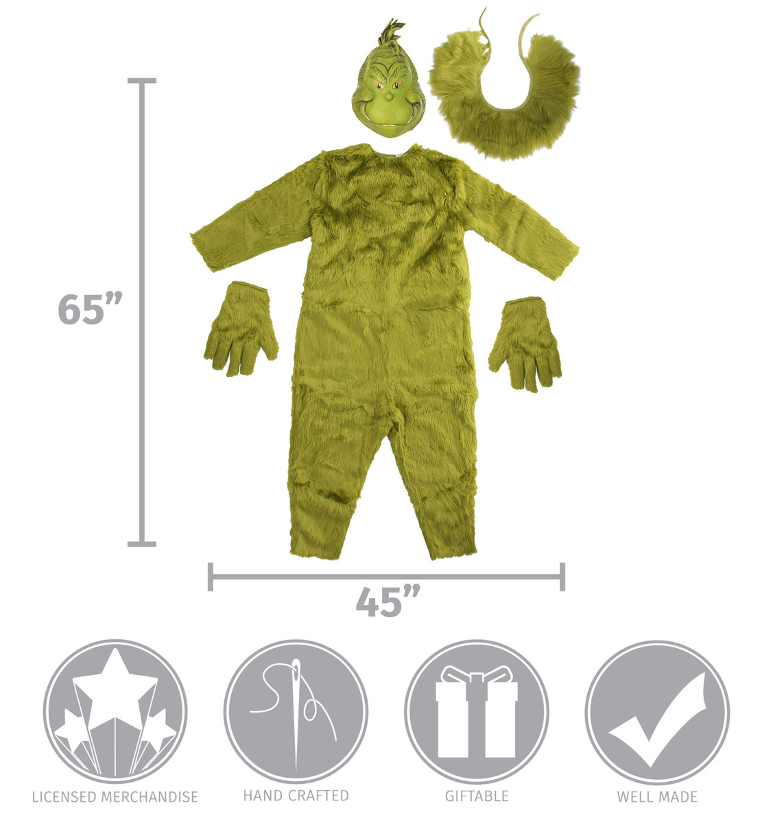 Dr. Seuss The Grinch Deluxe Jumpsuit
