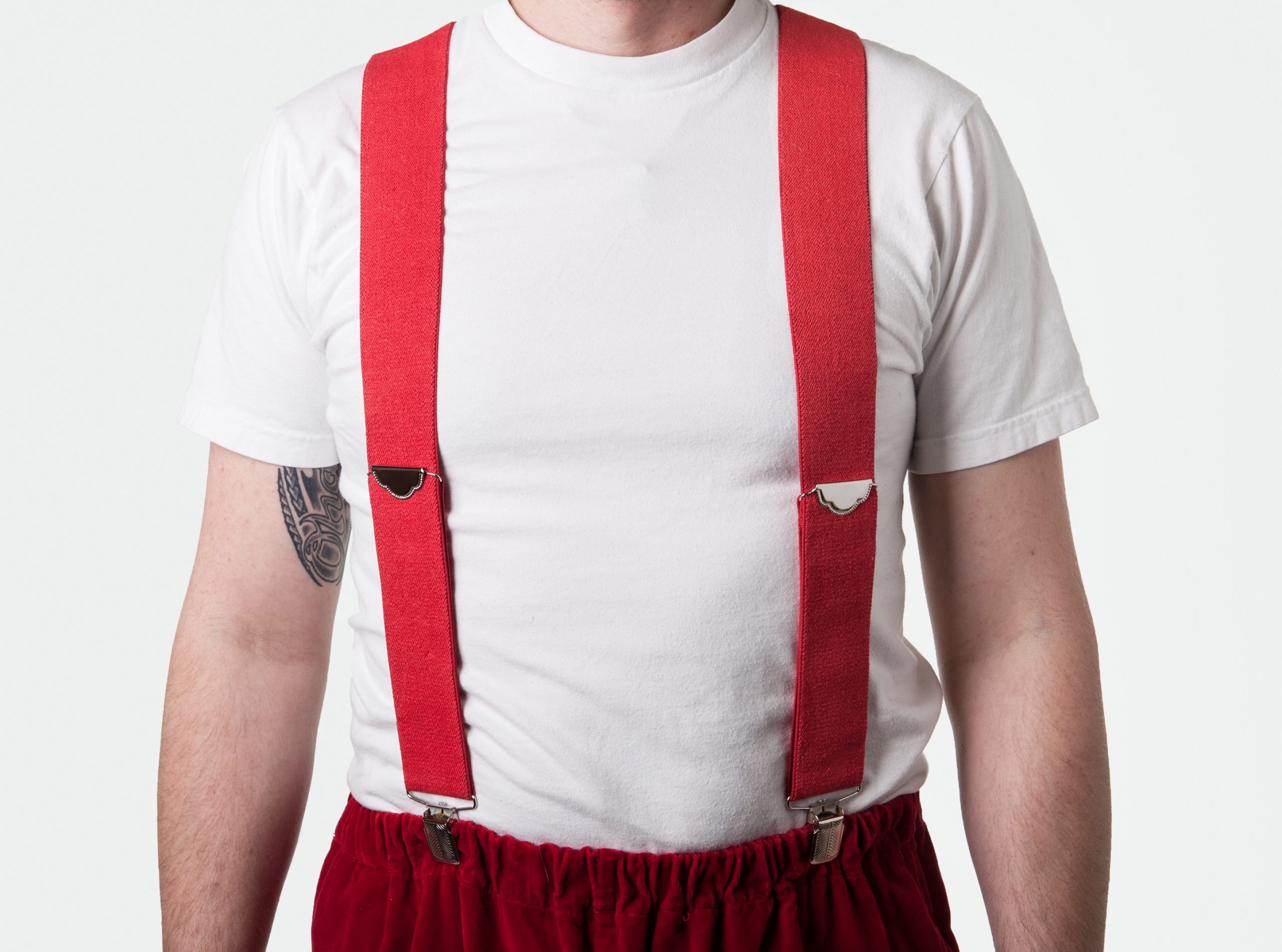 Red Santa Suspenders | Theatre Garage