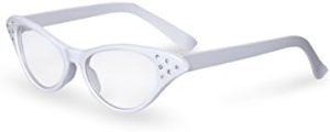 White Rhinestone Cat-eye Frames
