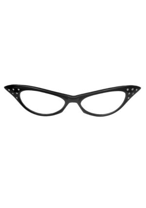 Black Rhinestone Cat-eye Frames