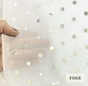 F068 Silver Polka-dotsew