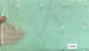 F108 Mint Tassle Chiffon