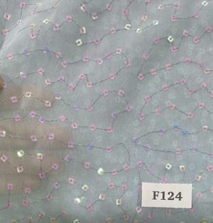 F124 Holo Sequin on Pastel Blue