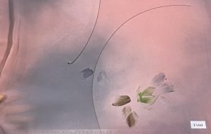 F160 Pink and Grey Watercolour Petals