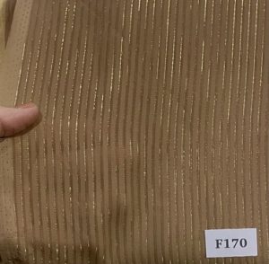 F170 Beige and Gold Stripe