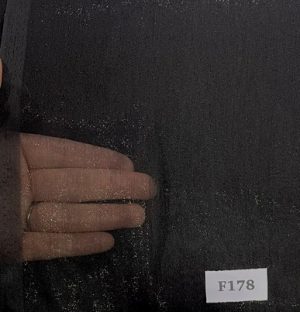 F178 Black with Gold Glitter