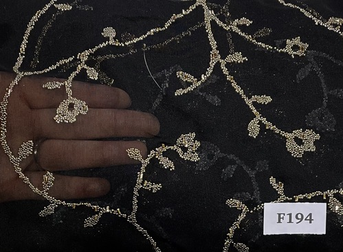F194 Gold beaded Floral