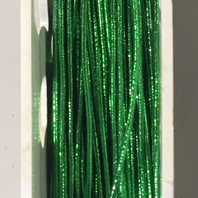 Metallic Green Elastic Cord by the Meter Theatre Garage