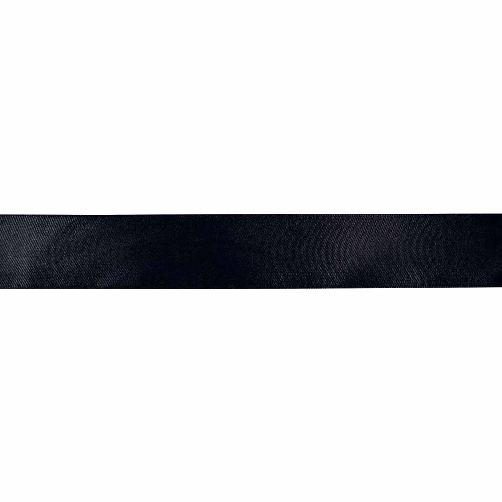 Double Face Satin Ribbon 25mm x 25m - Black