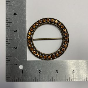 Gold Buckle with gemstones