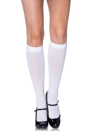 White Knee High Socks