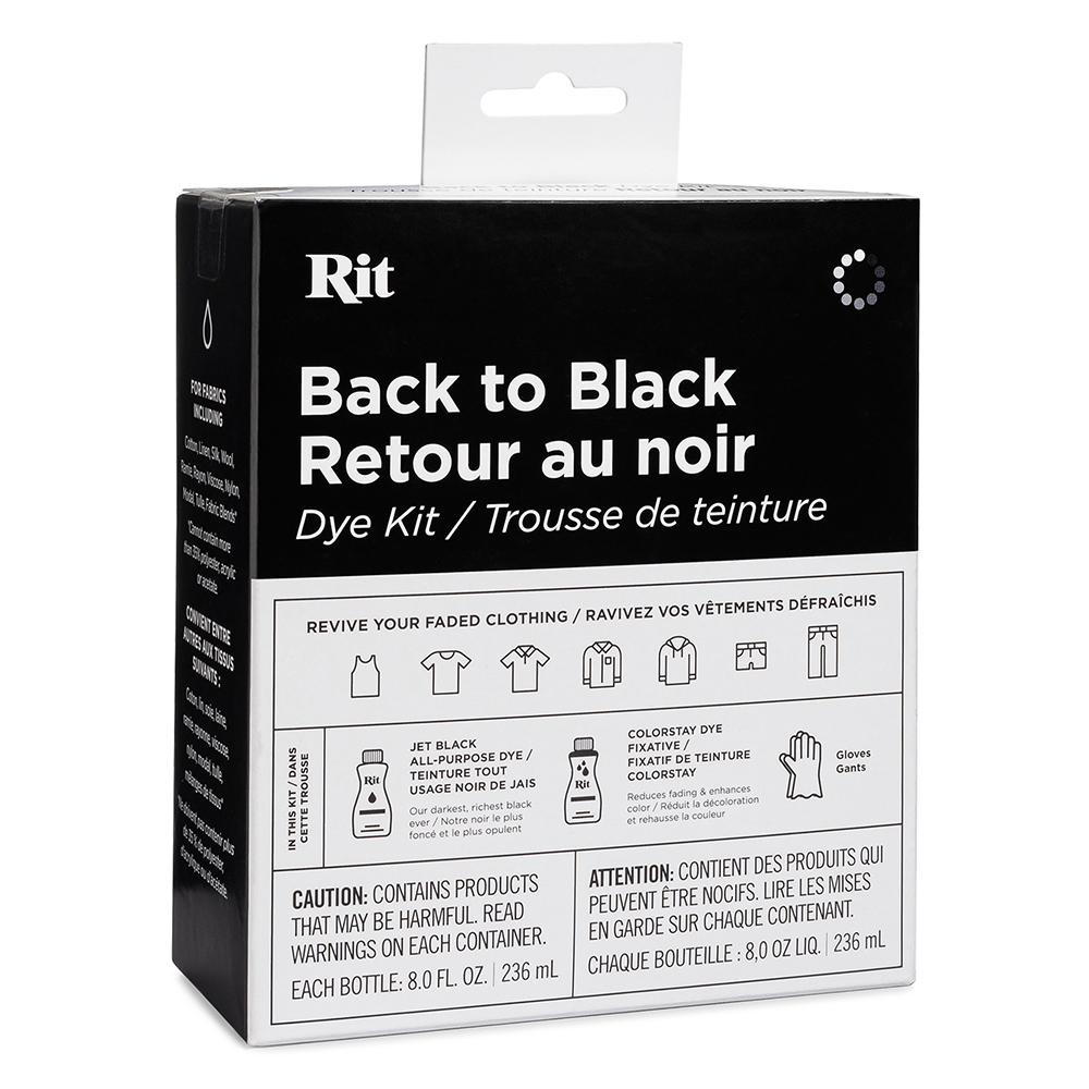 Rit Back to Black Dye Kit, Fabric Dye