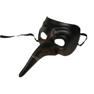 Deluxe Black Venetian Raven Mask