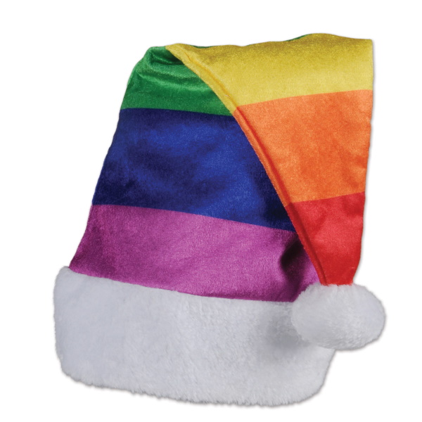 Rainbow Santa Hat (Bin: 30)