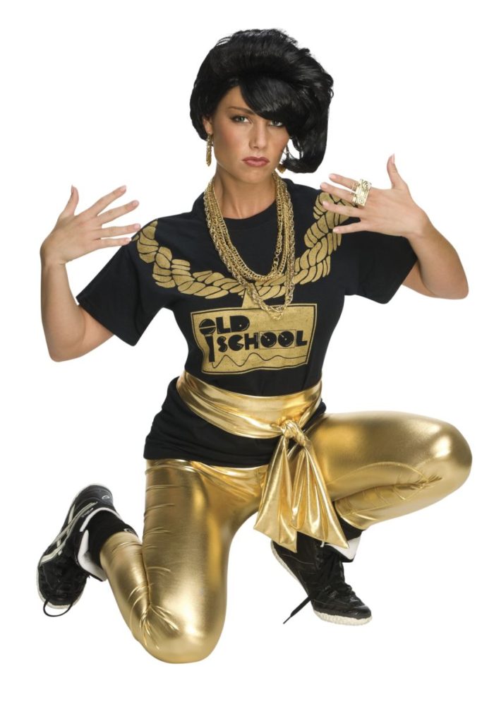 Gold Old School Leggings