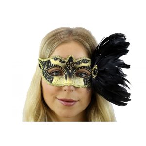 Black Jeweled Carnival Mask