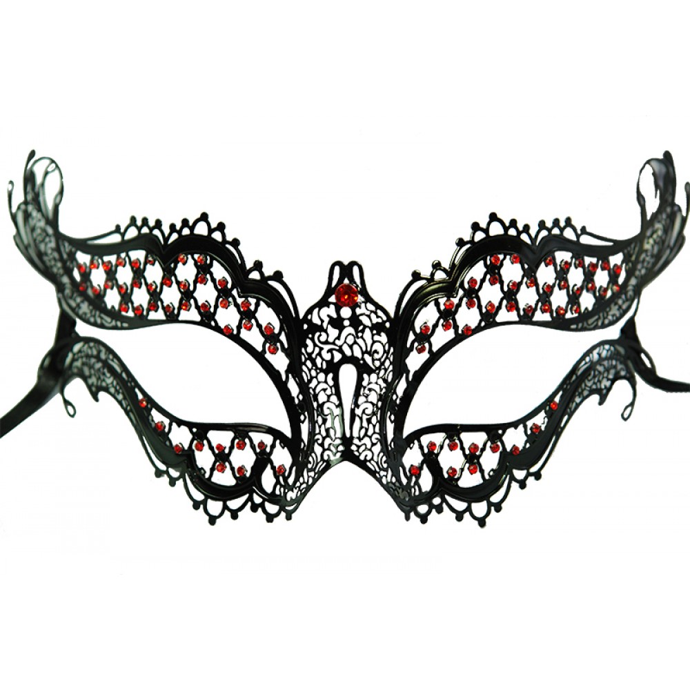 Black Princess Metal Filigree Mask