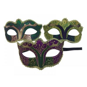 Glitter Mardi Gras Mask