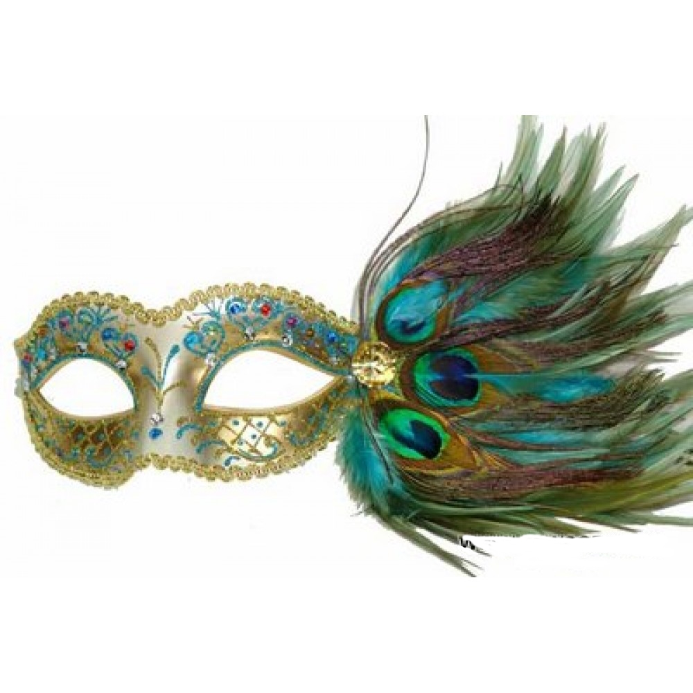 Peacock Feather Mask