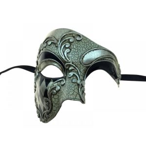 Silver Harlequin Phantom Mask