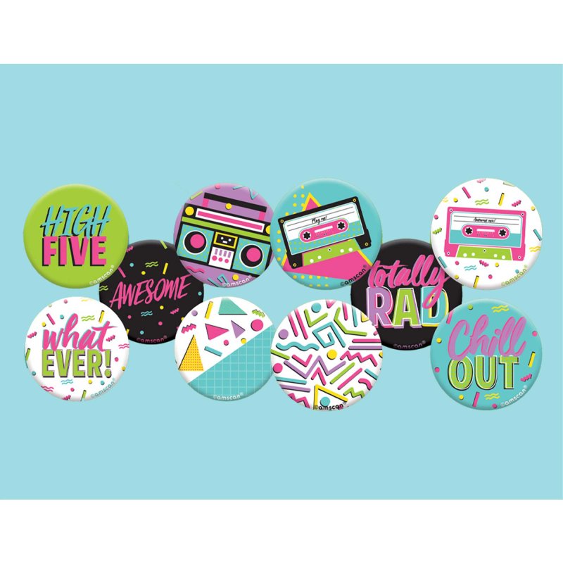 8pc Awesome Party Pins