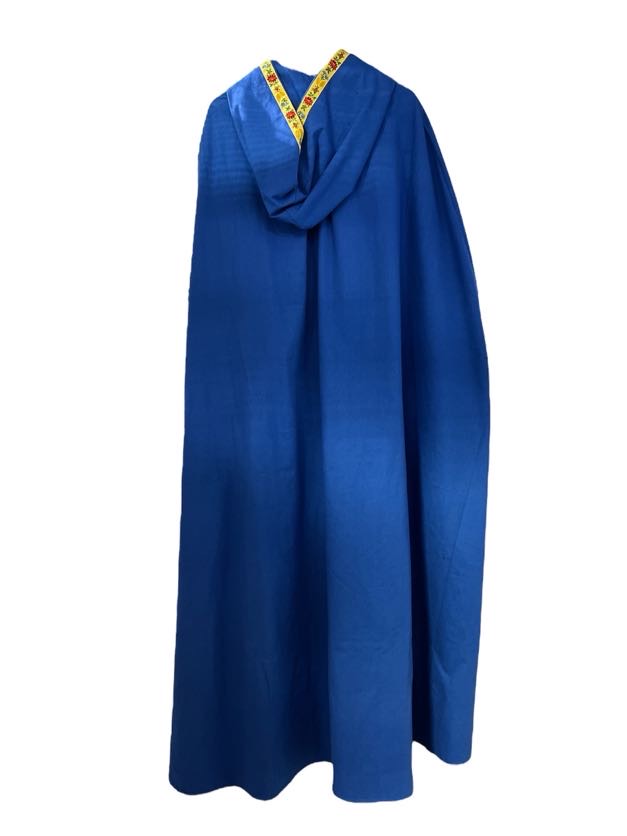 Blue Cape with Yellow Floral Trim (Theatre Garage Brand)