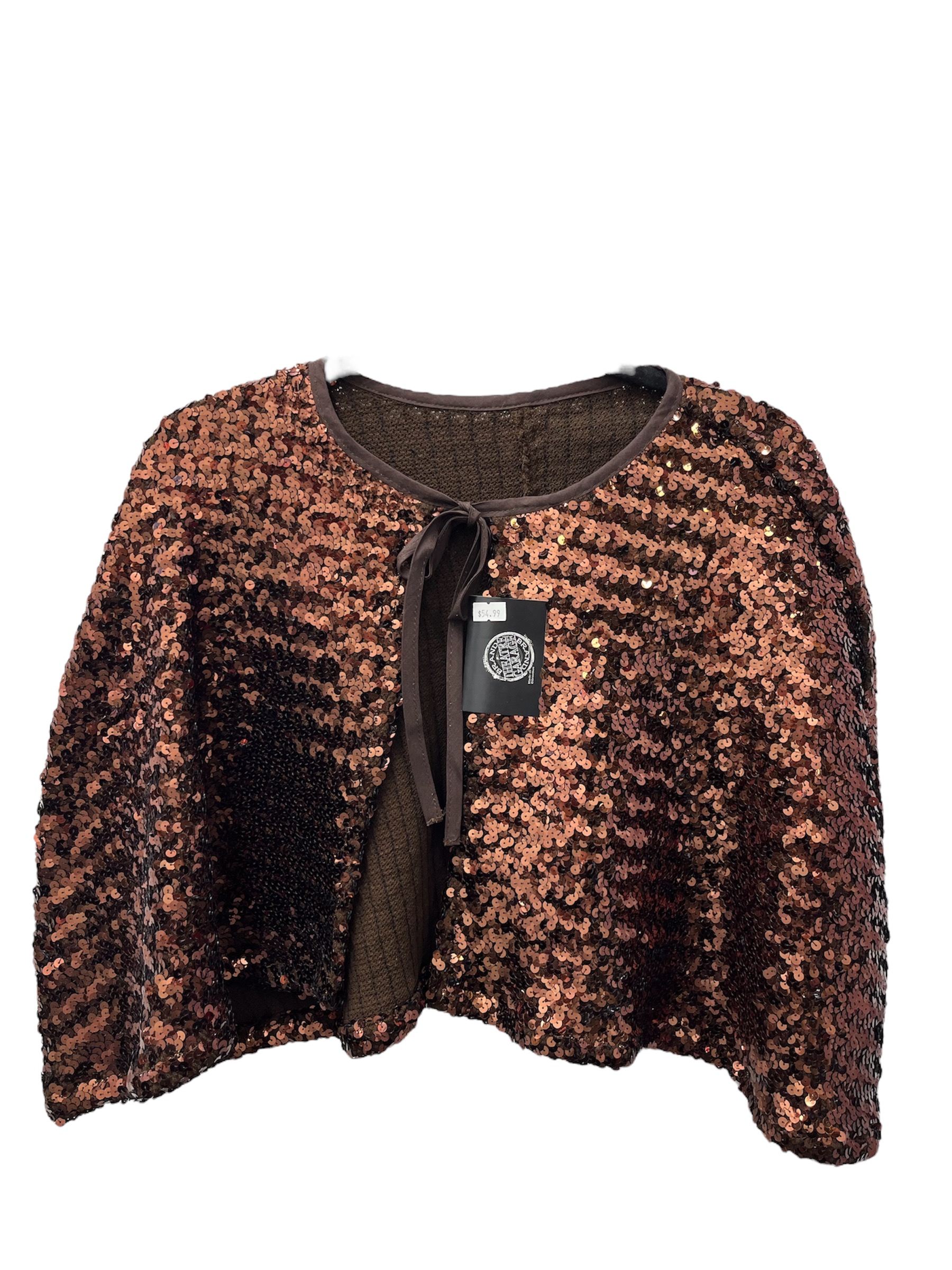 Brown Sequin Capelet (Theatre Garage Brand)