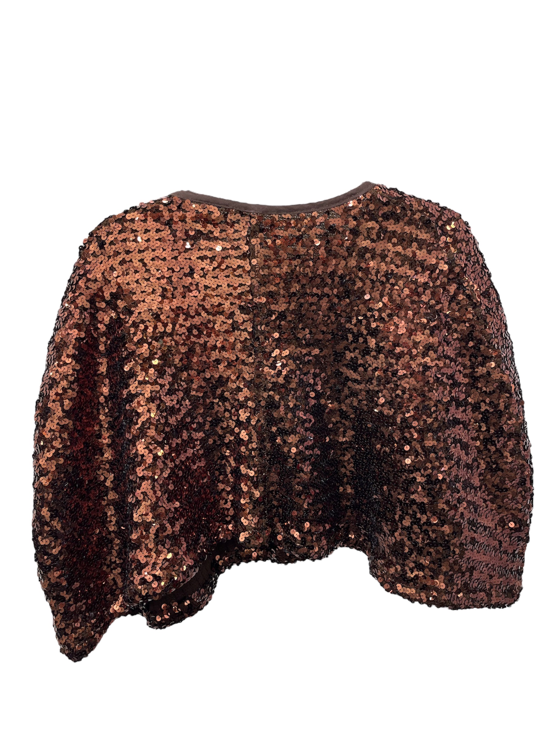 Brown Sequin Capelet (Theatre Garage Brand)