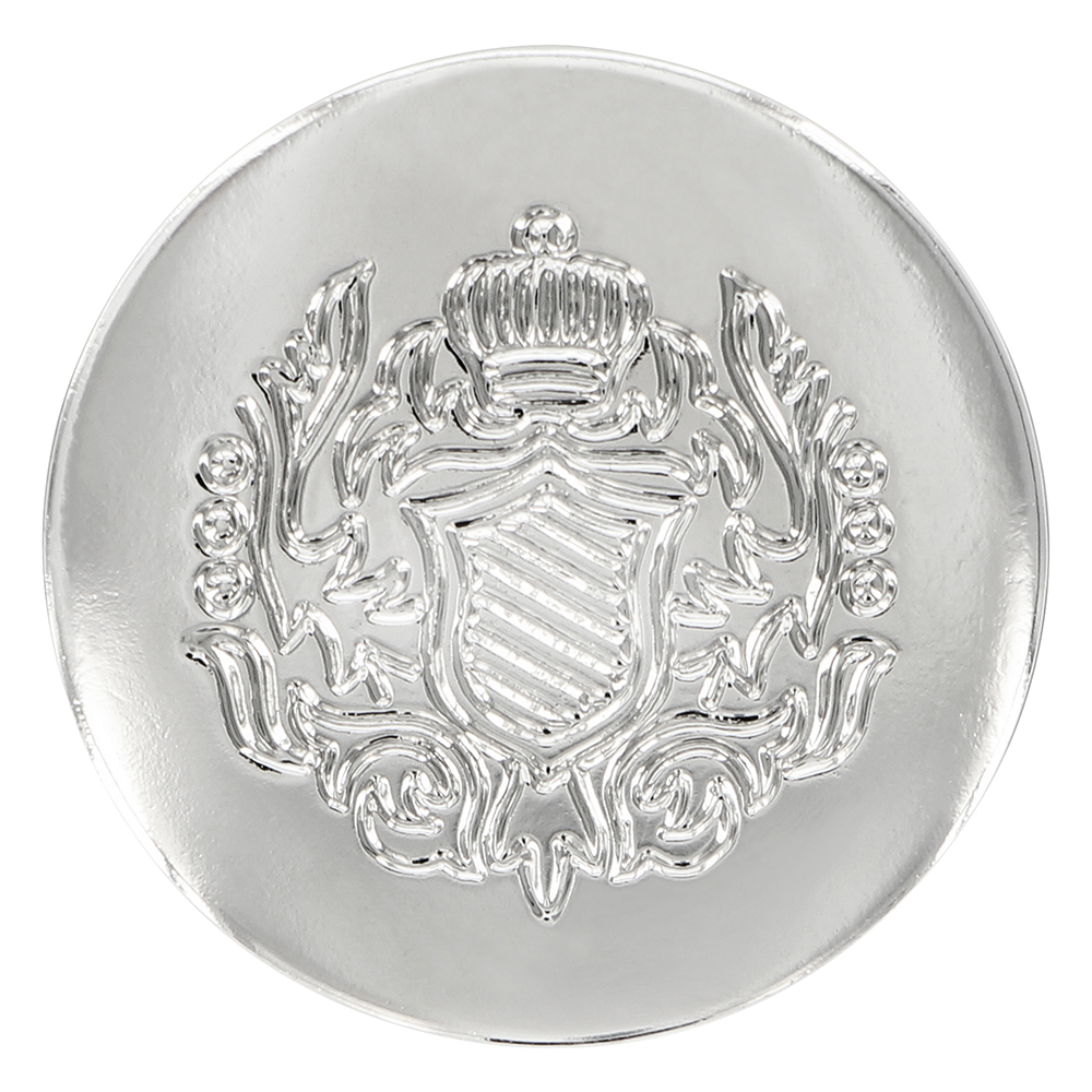 Silver Plastic Buttons B678