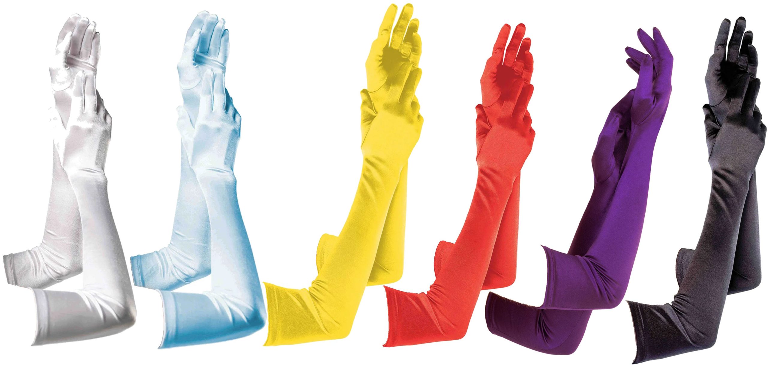 Opera Length Satin Gloves